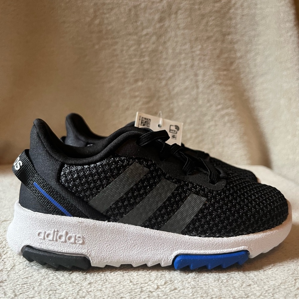 Adidas Racer TR 2.01 Toddler Shoes Size 8 Black White Gray